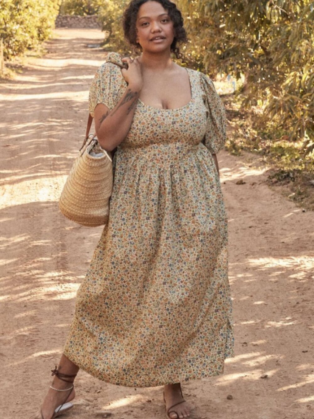 DOEN - ABRIELLE DRESS -- SUNSHINE POPPY BELL FLORAL - MEDIUM